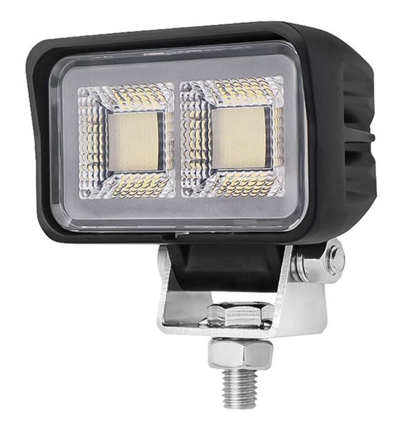 Image sur PHARE DE TRAVAIL RECTANGLE 2 LED